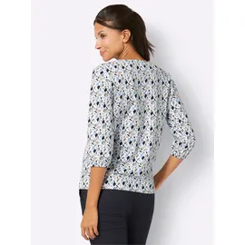 Sieh an! 3/4-Arm-Shirt in ecru-bleu-bedruckt | Gr.: 54
