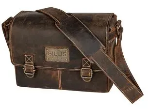 Gillis Leder Foto Schultertasche Trafalgar vintage brown