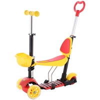 Nils Extreme NILS Fun HLB07 4in1 Children's Scooter Black-Yellow-RED