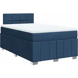 Maison Exclusive - Boxspringbett Mit Matratze Blau 120x200 Cm Sto