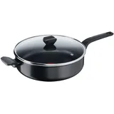 Tefal B55537 Easy Cook & Clean Schmorpfanne 28 cm mit Glasdeckel