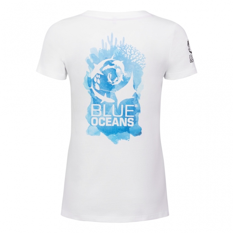 SSI Damen T-Shirt Round Neck BLUE OCEANS - Gr. M
