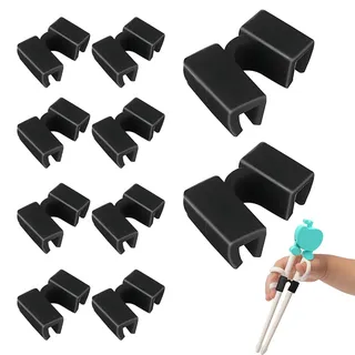 Essstäbchen Helfer,XURJUMI 10 Stück Essstäbchen Essstäbchen Verwenden Trainer Essstäbchen Kinder Kunststoff Essstäbchen Hilfe Essstäbchen Trainer Helfer Stäbchen Hilfe Für Erwachsene Kinder