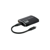 Gembird USB-C auf Dual-HDMI-Adapter, 4 K, 60 Hz, Schwarz