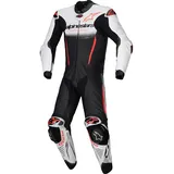 Alpinestars GP-R7 Lederkombi - White / Black / Red Fluor - 58
