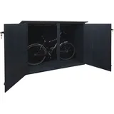 Proregal Fahrradgarage 1er Fahrradbox Anthrazit 184x152x98 cm