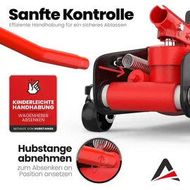 autoria Wagenheber 2,5T Stahl rot