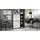 Vladon Highboard 79 x 105,5 x 35,5 cm Schwarz matt / Weiß matt