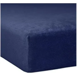 Traumschlaf Spannbettlaken Flausch Biber 140 x 200 - 160 x 200 cm blau