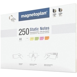 Magnetoplan Moderationskarten »Static Notes« DIN A3 mehrfarbig