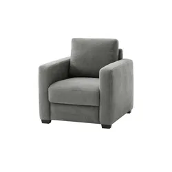 bobb Sessel mit Boxspringpolsterung  Lisa de Luxe , grau , Maße (cm): B: 85 H: 90 T: 93.0