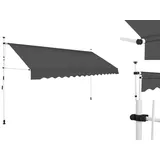 vidaXL Einziehbare Markise Handbetrieben 400 cm Anthrazit