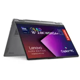 Lenovo Yoga 7 2in1 Aura Edition Laptop | 16" 2.8K OLED Touch Display | Intel Core Ultra 7 355 | 32GB RAM | 1TB SSD | Intel Grafik | Windows 11 | QWERTZ | Grau | 3 Monate Premium Care | Inkl. Hülle