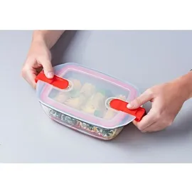 Pyrex rechteckig Glas Frischhaltedose mit Deckel transparent 23 x 15 x 6 cm 1,1 l