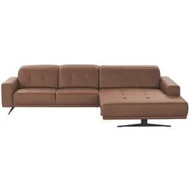 Wohnwert Eckcouch Leder 3-Sitzer Beige