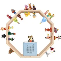 Tonie-Regal für Toniebox Hörfiguren, Magnetische Aufbewahrung für 60-70 Tonie, Wandregal und Schreibtischregal, Kinderregal für Mädchen & Jungen,
