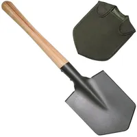 Max Fuchs Feldspaten, Holzstiel, extra stabil, mit Tasche
