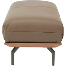 creation by rolf benz Polsterhocker »CR.420, Designhocker, Sitzhocker« in 2 Bezugsqualitäten, Holzrahmen in Eiche Natur oder Nussbaum braun