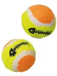 NOBBY Tennisball, gelb/orange, Ø 4,5 cm