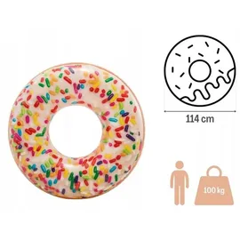 Intex Schwimmreifen Sprinkle Donut Tube, ab 9 Jahre, 114cm