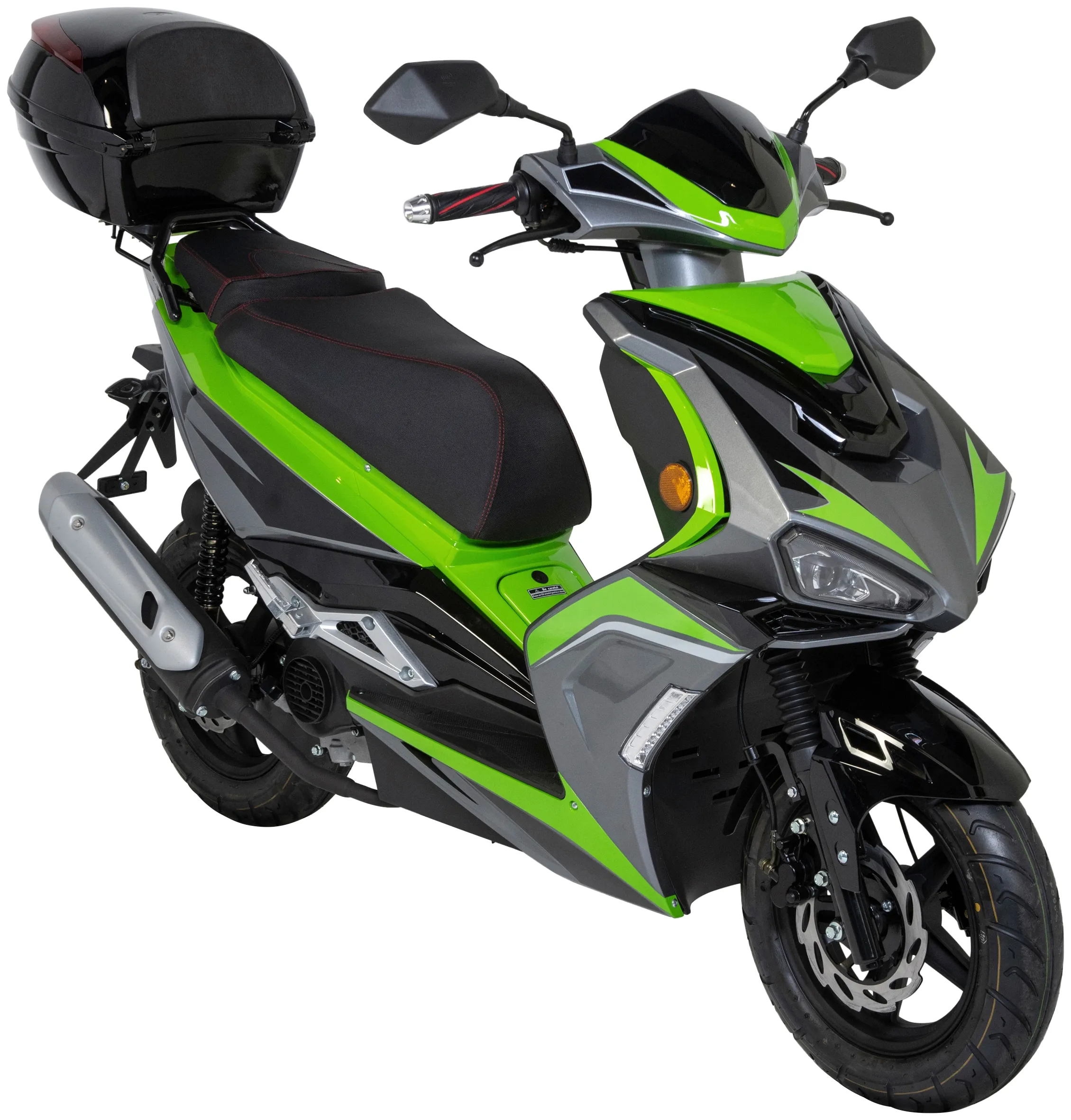 Motorroller GT UNION "Striker" & Mofas grün (grün, schwarz) Motorroller mit Topcase Bestseller