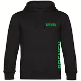 multifanshop Bremen Kapuzensweatshirt 2023 Herren Schwarz Gr. L