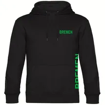 multifanshop Bremen Kapuzensweatshirt 2023 Herren Schwarz Gr. L