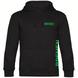 multifanshop Bremen Kapuzensweatshirt 2023 Herren Schwarz Gr. L
