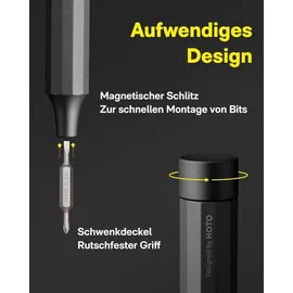 HOTO Präzisionsschraubendreher-Set 24 in 1 Grau/Schwarz