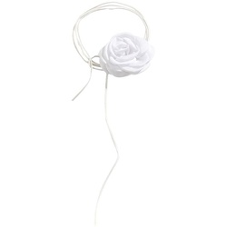 SOHO Rose Choker Halskette Weiß Weiss 