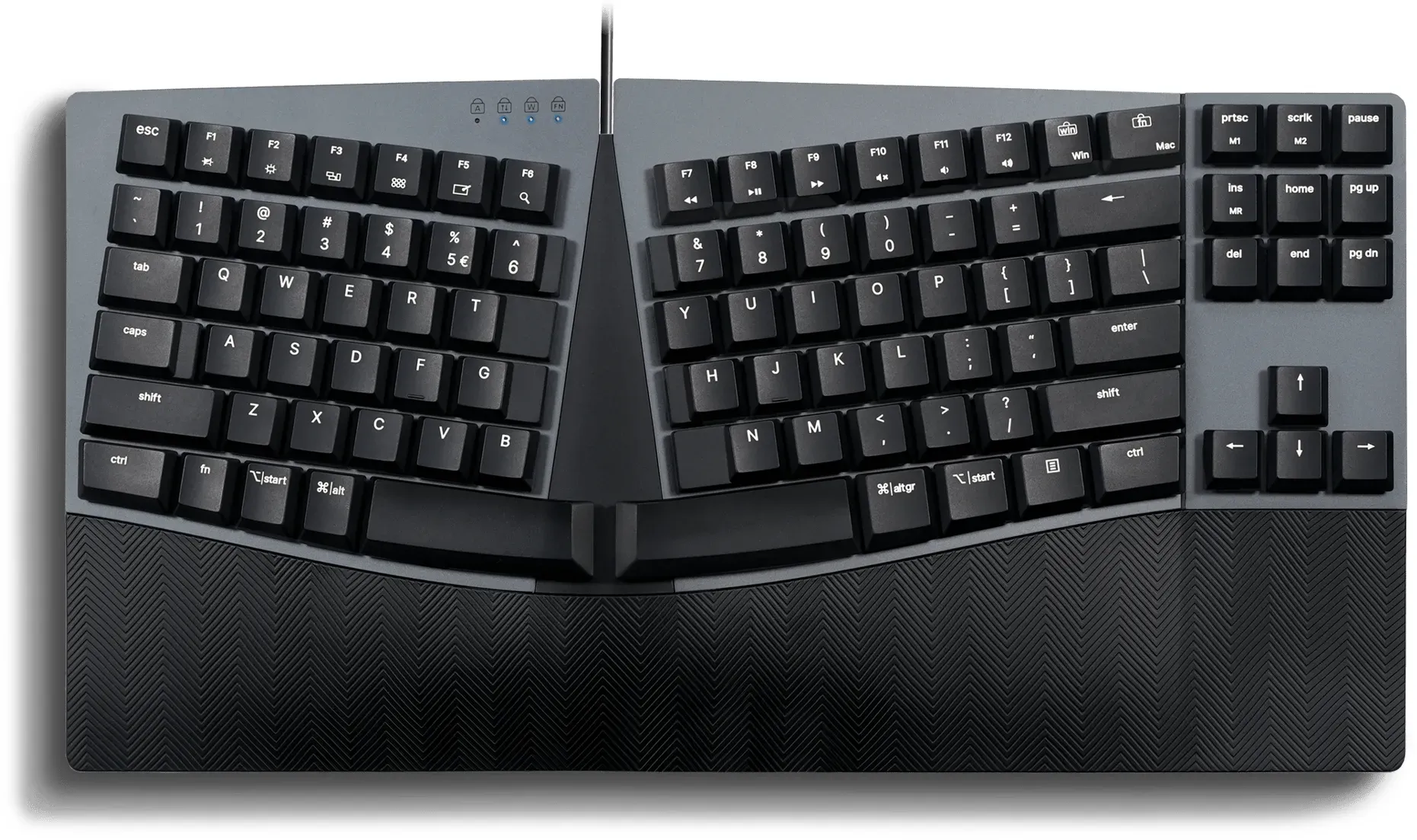 PERIBOARD-335 Kompakte Ergo-Mechanische Tastatur