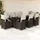 vidaXL Garten-Bistro-Set 9-tlg. Braun