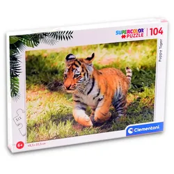 Clementoni Supercolor Puzzle - Puppy Tiger (104 Teile)