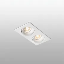 faro BARCELONA ARGÓN 2-flammig Deckeneinbauleuchte weiß