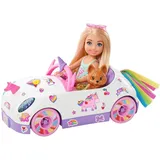 Barbie Chelsea mit Auto Regenbogen-Einhorn