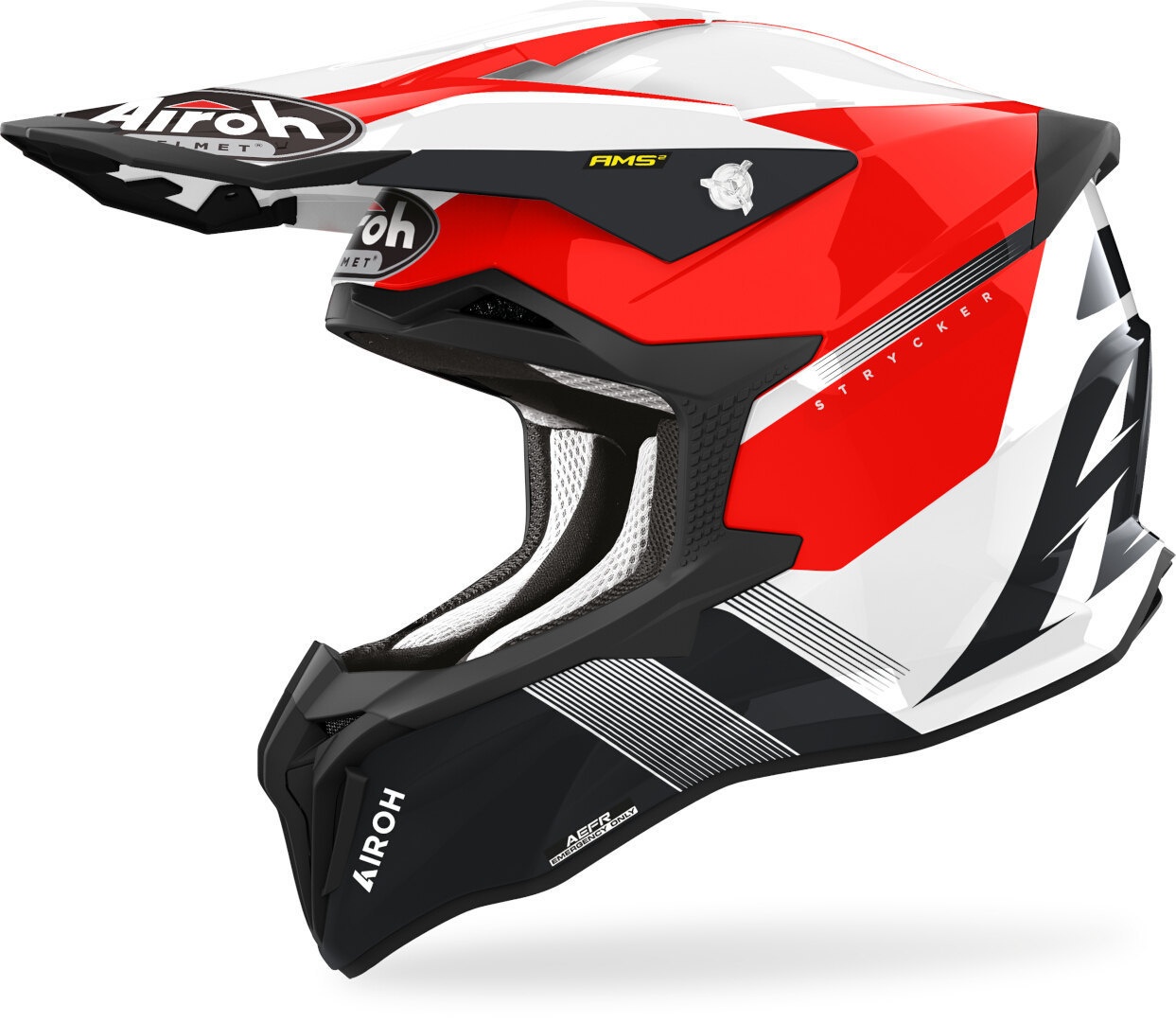 Airoh Strycker Blazer Motorcross helm, rood, L