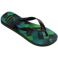 Havaianas Herren Brasil Fresh Flipflop, Black Black Leaf Green, 35/36 EU