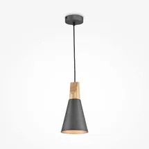 Maytoni Bicones 1-flg. Ø 14 cm trichterförmig grau