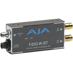 AJA FiDO-R-ST Single Channel ST Fiber to SDI with Dual SDI Outputs