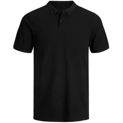 Jack & Jones Herren Poloshirt JJEBASIC POLO SS Slim Fit Schwarz XS