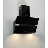 Dunstabzugshaube 60 cm Schwarz Glas, 850 m3/h kopffrei Gurari GCH 970 Diamond