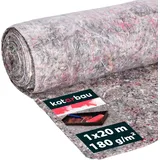 KOTARBAU® Malervlies 1 x 20 m Abdeckfolie Maler 180g/m2 Abdeckvlies mit Durchsickerungsschutz HDPE Filzrolle Malerzubehör Abdeckflies Rolle