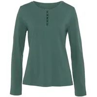 VIVANCE DREAMS Damen Pyjamaoberteil dunkelgrün Gr.36/38