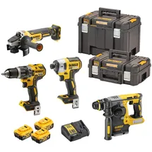 DeWalt DCK422P3T-QW 2-Gang-Akku-Schlagbohrschrauber, Akku-Schlagschrauber, Akku-Bohrhammer, Akku-Win