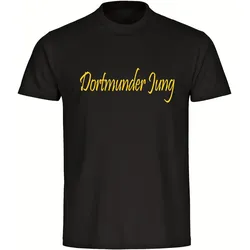 multifanshop Herren T-Shirt - Dortmund - Dortmunder Jung - Druck gelb - Männer
