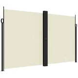 furnicato Seitenmarkise 200 x 1200 cm Creme Aluminium