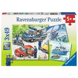 RAVENSBURGER 9221 Kinderpuzzle Polizeieinsatz