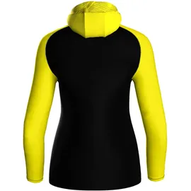 Jako Damen Kapuzenjacke Iconic Schwarz/Soft Yellow 42