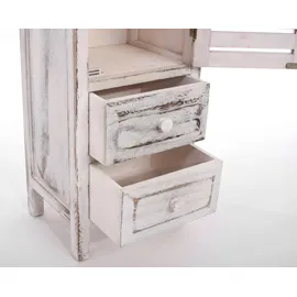 Mendler Kommode Schrank 90 x 30 x 25 cm Weiß