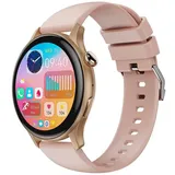 XO J6 Smartwatch, Smart Watch Damen,1,43" 466 x 466px Amoled, fitness Tracker Uhren für Android IOS, IP68 Wasserdicht Rosagold